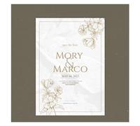 Wedding Invitations 20/100pcs Wedding Invitation Card Custom Invitations Photo Floral Save The Date for DIY(Style 10,20pcs 5x7inch)