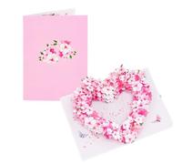 Wedding Invitations 2pcs Flower Birthday Card Floral Thank you Card Wedding Invitations Cherry Blossom Gifts For Mothers Day Anniversary Greeting Cards(Sakura Love)