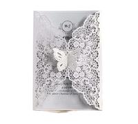 Wedding Invitations Birthday Greeting Cards Wedding Decor Party Supplies Wedding Acceptance Card Invitation Cards(50 White Covers)