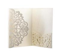Wedding Invitations Birthday Greeting Cards Wedding Decor Party Supplies Wedding Acceptance Card Invitation Cards(Beige)