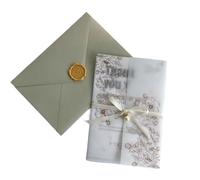 Wedding Invitations Card 50pcs Invitation Wedding Engagement Graduation Birthday Greeting Card Party Supplies Business(Rose gold)