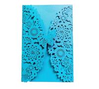 Wedding Invitations Personalised, Wedding Invitations 10pcs Multicolor Glitter Butterfly 17.7x11.7cm Envelopes for Events(Deep Blue,with White Inner)