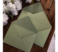 Wedding Invitations With Envelopes 50pcs Green Envelopes for Wedding Invitation Cards