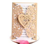 Wedding Invitations With Envelopes Birthday Greeting Cards Wedding Decor Party Supplies Acceptance Card Invitation(Beige,30PCS)