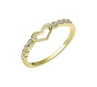 Wedding Jewellery Ring Women's Hollow Finger Ring Wedding Party Jewellery Gift Love Ring Jewellery Women's Ring Hollow Set Crystal Heart Fashion Jewellery Silver Ring Play Arch Rings, A, Zinc alloy