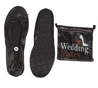 Wedding Mates After Party roll up Shoes (8-9, Black)
