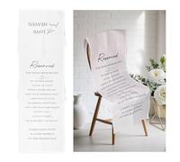 Wedding Memorial Chair Sign, Reserved Seating Sign for Someone in Heaven Linen Wedding Signage for Loved Ones Decoration Keepsake