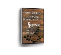 Wedding Memorial Quote Canvas Art We Know You Would Be Here Today If Heaven Wasnt So Far Away Wall Decor(Unframed,12x18inch(30x45cm))