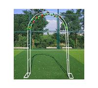 Wedding Metal Garden Arch White Trellis Pergola for Climbing Roses & Plants Galvanised Steel 200cm High x 80cm Wide Perfect for Outdoor Decor & Celebrations