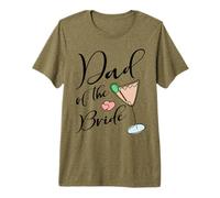 Wedding Minimalism DAD of The Bride Father Premium T-Shirt