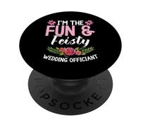 Wedding Minister Celebrant I´m The Fun Wedding Officiant PopSockets Adhesive PopGrip