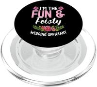 Wedding Minister Celebrant I´m The Fun Wedding Officiant PopSockets PopGrip for MagSafe