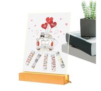 Wedding Money giftss Picture Frame, A5 Wooden Frame Money giftss Holder Glowing Money Clip for Bride and Groom, Creative Money giftss Idea for Wedding, Wedding Photo Frame for Valentine's Day