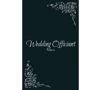 Wedding Officiant Notes: Beautiful glossy black book for wedding vows and ceremony