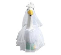 Wedding Outfits Women, Bridal Dress Outfit, 19.68 Inches, Wedding Decoration Clothes, Decorative Veil Set, Cute Outdoor Accessory For Porch, Lawn, Garden, Holiday, Celebration, Party, Home Decor