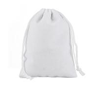 Wedding Party Favor Bags,Drawstring Bag,50pcs 5x7cm 7x9cm 8x10cm 9x12cm Velvet Bag Jewelry Packing Velvet Drawstring Pouches Gift Bags Christmas Wedding(White,5x7cm)
