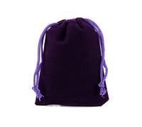 Wedding Party Favor Bags,Drawstring Bag,50pcs 5x7cm 7x9cm 8x10cm 9x12cm Velvet Bag Jewelry Packing Velvet Drawstring Pouches Gift Bags Christmas Wedding(Purple,8x10cm)