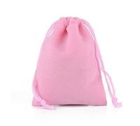 Wedding Party Favor Bags,Drawstring Bag,50pcs 5x7cm 7x9cm 8x10cm 9x12cm Velvet Bag Jewelry Packing Velvet Drawstring Pouches Gift Bags Christmas Wedding(Pink,8x10cm)