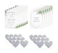Wedding Personalised Scratch Card Reveal - 12pcs Announcement Scratch Card, DIY Surprise Wedding Scratch for Wedding Party