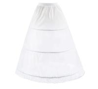 Wedding Petticoat 3 Hoops Underskirt Crinoline Lace Petticoat Bridal Petticoat Wedding Crinoline A Line Petticoat Shaping Slips for Prom Dress FANCE Dress White Petticoat Black Petticoat(White,6)