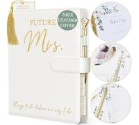 Wedding Planner Book and Organizer for The Bride -Faux Leather, Gold Foil 'Future Mrs' Wedding Binder I Includes Pen, Bookmark & Stickers I Engagement Gifts for Women I Wedding Planning Book Checklist
