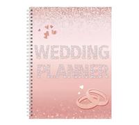 Wedding Planner Book, Engagement Planner & Keepsake Binder, Aesthetic Notebook with Countdown Tracker, Guest List Organizer, Agenda & Event Planning for Couples, Women, Brides-to-Be, His and Her