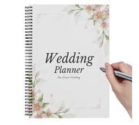 Wedding Planner Book Organiser - Bridal Wedding Planner | Engagement For Couples | Notebook | Hardcover Engagement Organizer Notebook For Newly Engaged Couples, Future Brides