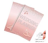 Wedding Planner Book,Wedding Planning Binder Bride Planner | Checklist Binder Notebook for Marriage Memory Engagement Groom Party Birthday Anniversaries Bridal Birthday