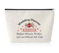 Wedding Planner Gift Makeup Bag for Wedding Day Thank You Gift for Women Wedding Coordinator Gift Bridal Shower Gift Retirement Thanksgiving Gift Wedding Planner Travel Pouch