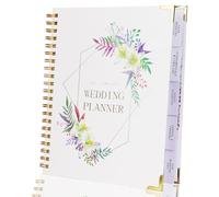 Wedding Planner Organizer Book includes Checklists, Pockets, Countdown Calendar - Bridal Planning Book Journal & Organising Diary, Engagement Gift for Couples, Future Brides and Grooms