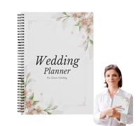 Wedding Planning Book - Hardcover Wedding Planner Journal - Engagement Checklist and Organizer Hardcover for Newly Engaged Couples