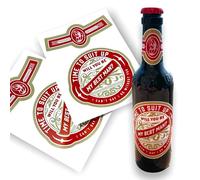 Wedding Proposal Beer Bottle Sticker | Will You Be My Best Man/Usher/Groomsman Funny Prank Sticker | 2 Pack (Best Man)