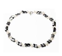 Wedding Real Freshwater Pearl Necklace for Women,Boho Double Choker Necklace Pendant necklace