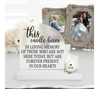 Wedding Remembrance-Sympathy Gifts Memorial Candle - Gifts for Loss of Loved One Sign - Wedding Memorial Sign - In Memory of Wedding Decor