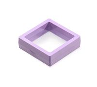 Wedding Ring Box 3D Floating Display Case Stands Holder Suspension Storage For Pendant Necklace Bracelet Rings Earrings Jewelry Box(Purple,9x9x2cm)