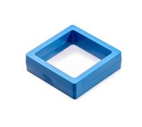 Wedding Ring Box 3D Floating Display Case Stands Holder Suspension Storage For Pendant Necklace Bracelet Rings Earrings Jewelry Box(Blue,11x11x2cm)