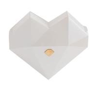 Wedding Ring Box - Heart Shape Pop Up Jewelry Box Love Ring Holder Engagement Proposal Wedding Birthday Portable Mini Ring Organizer Jewelry | Decorative Display for Travel