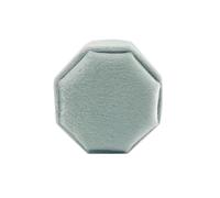 Wedding Ring Box Octagon Jewelry Box Three Slots Double Ring Storage Case Wedding Display For Woman Earrings Package(Color 06,Double ring box)