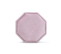 Wedding Ring Box Octagonal Ring Display Box Three Slots Storage Holder With Detachable Lid For Proposal Engagement Wedding(Color 8)