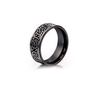 Wedding Ring Decorations, Rings Stainless Steel Bronze Size R 1/2 Vintage Celtic Knot 7.8mm Custom Gifts for Wife Valentines Day Jewelry