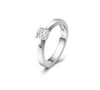 Wedding Ring for Women, Marriage Rings for Women Band with Square Moissanite 9K White Gold Size I 1/2