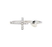 Wedding Rings for Women Trendsetting Ring For Women Glittering Heart Shaped Zirconia Versatile Open Band