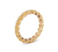 Wedding Rings for Women Wedding Ring Gold Yellow 18K Moissanite Band with Champagne Moissanite Size L 1/2 Popular for Wife Engagement Jewelry