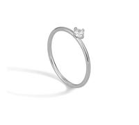 Wedding Rings Matching Engagement Rings Moissanite 9K White Gold Au375 Solitaire 4 Claws Size R 1/2 Modern for Wife Mothers Day Jewelry