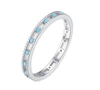 Wedding Rings Real Engagement Rings Turquoise 14K Yellow Gold Au585 Size R 1/2 Blue Marquise Turquoise Stackable for Ladies Popular