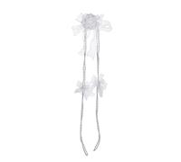 Wedding Rope with White Roses Detail Catholic Wedding Units Cable Fabric Texture for Catholic Ceremonies Lasos Rope