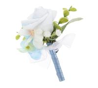 Wedding Rose Flower Brooch for Men Elegant Lapel Pin Boutonniere for Groomsmen for Weddings Proms and Formal Events Handmade Floral Decoration