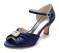Wedding Shoes for Bride, Peep Toe Wedding Party Shoes, Women's Wedding Shoes, Wide Width Dress Sandal, Bridal Heels, Prom Sandals,F,41