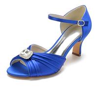 Wedding Shoes for Bride, Peep Toe Wedding Party Shoes, Women's Wedding Shoes, Wide Width Dress Sandal, Bridal Heels, Prom Sandals,A,41