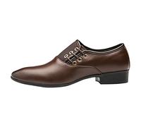 Wedding Shoes Men's Elegant Business Shoes Leather Shoes Oxford Derby Suit Shoes Wedding Classic Patent Shoes Brogues Breathable Low Shoes PU Leather Lace-Up Shoes
